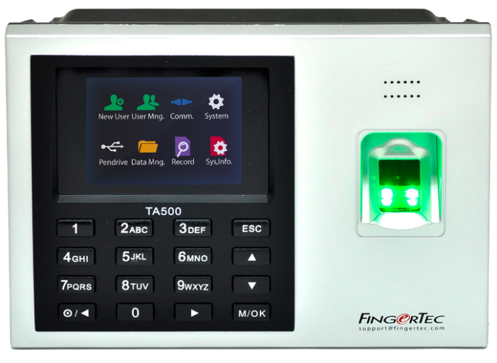 Biometrics machine like TA500 is not intrusive and can record attendance in less than 2 seconds