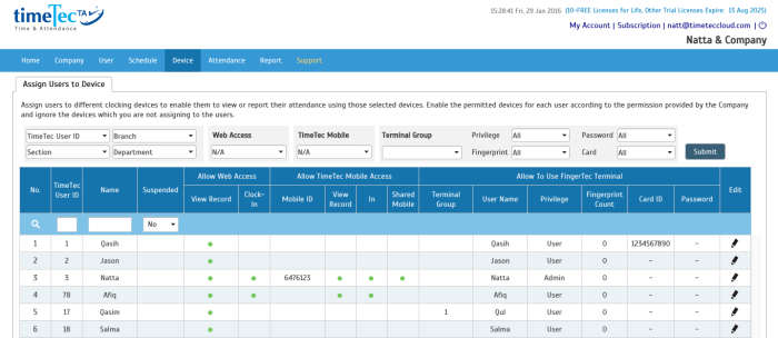TimeTec mobile application focuses on simple and concise UX, to provide an easy and smooth experience to all its users.